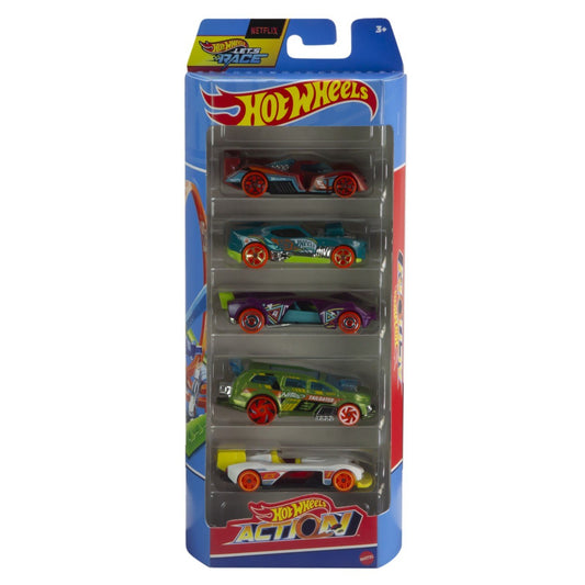 Set 5 masini hot wheels action, Mattel - Publisol.ro