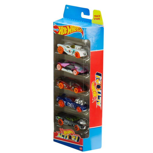 Set 5 masini hot wheels action, Mattel - Publisol.ro