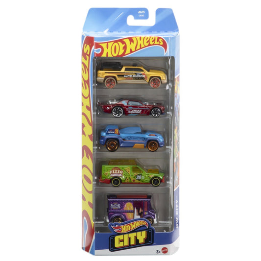 Set 5 masini hot wheels city, Mattel - Publisol.ro