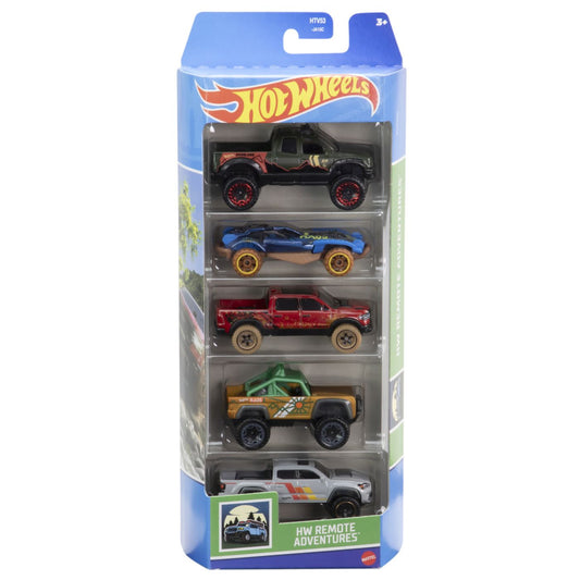 Set 5 masini hot wheels cu design hw remote adventures, Mattel - Publisol.ro
