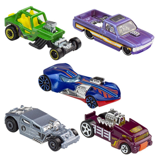 Set 5 masini hot wheels exposed engines, Mattel - Publisol.ro