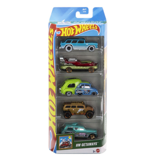 Set 5 masini hot wheels getaways, Mattel - Publisol.ro