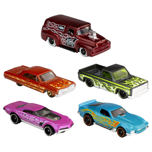 Set 5 masini hot wheels hw flames, Mattel - Publisol.ro