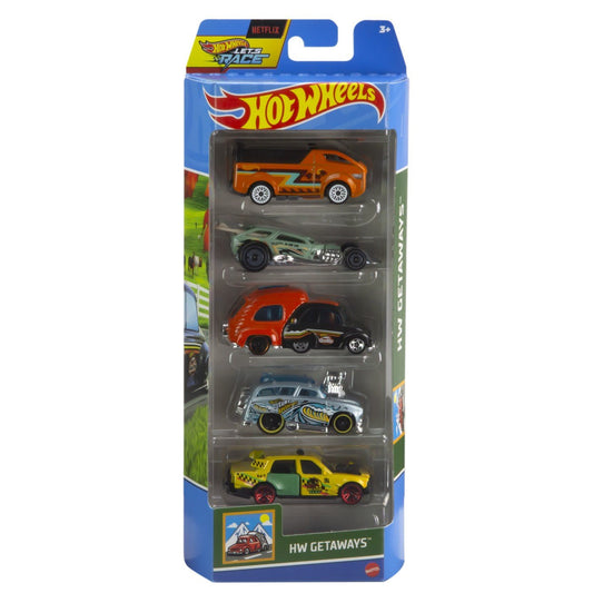Set 5 masini hot wheels hw getaways, Mattel - Publisol.ro