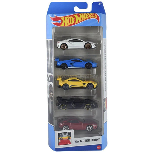 Set 5 masini hot wheels hw motor show, Mattel - Publisol.ro