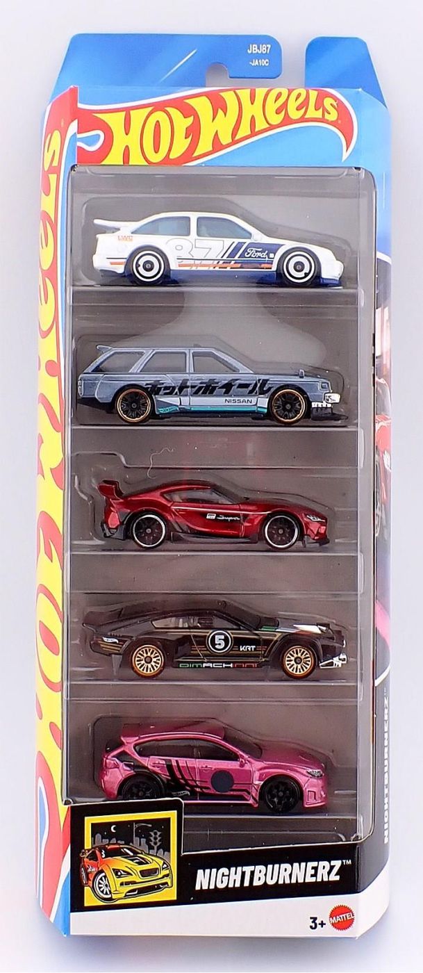 Set 5 masini Hot Wheels Nightburnerz - Publisol.ro