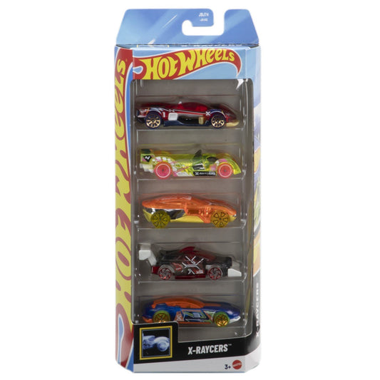 Set 5 masini hot wheels x - raycers, Mattel - Publisol.ro