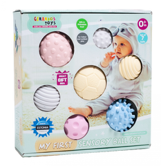 Set 7 mingi senzoriale pentru bebelusi - Gerardo Toys