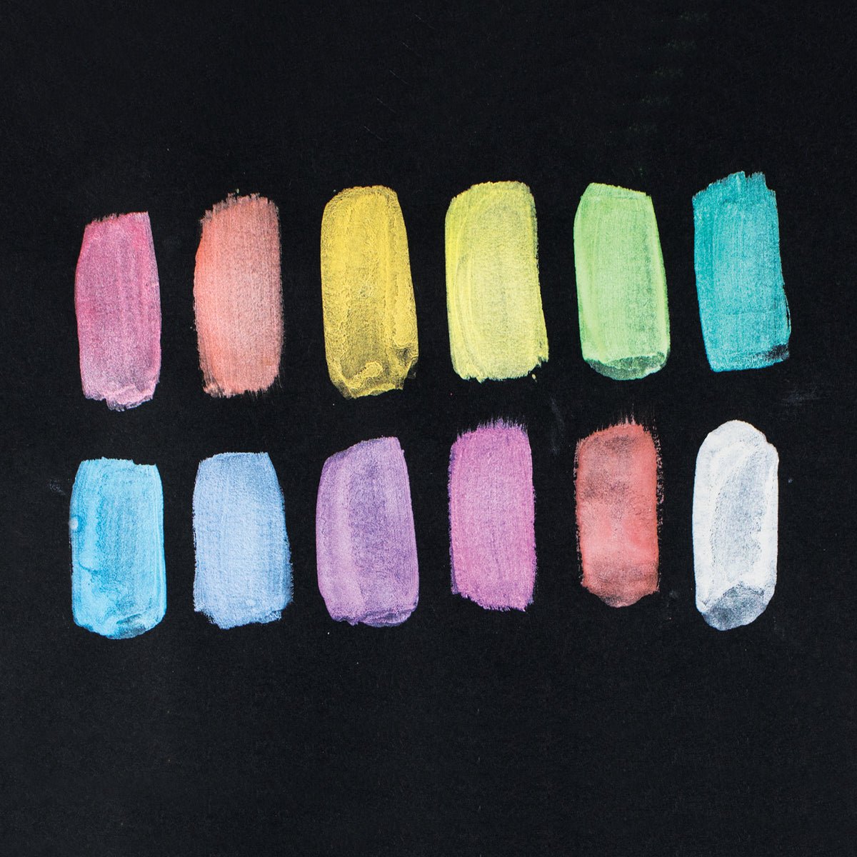 Set acuarele Chroma Blends Pearlescent - 12 culori perlate si pensula - Ooly - Publisol.ro