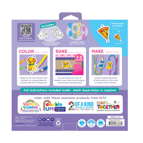 Set artistic DIY - Shrink - Its! - creaza bratari prin micsorare - Ooly - Publisol.ro