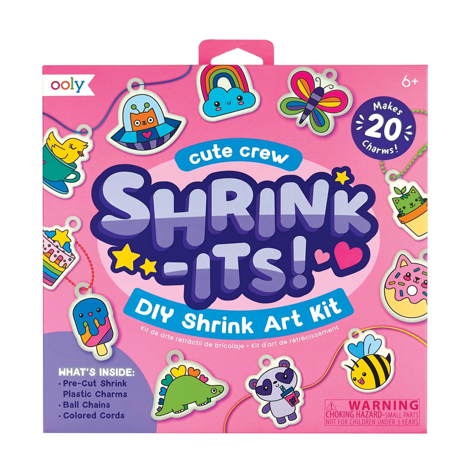 Set artistic DYI - Shrink - Its! - creaza brelocuri prin micsorare - Cute Crew - Ooly - Publisol.ro