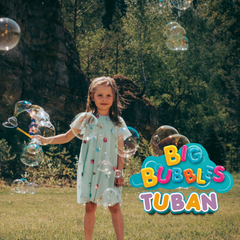 Set Baloane de sapun gigante - Inel + solutie 400 ml - Tuban