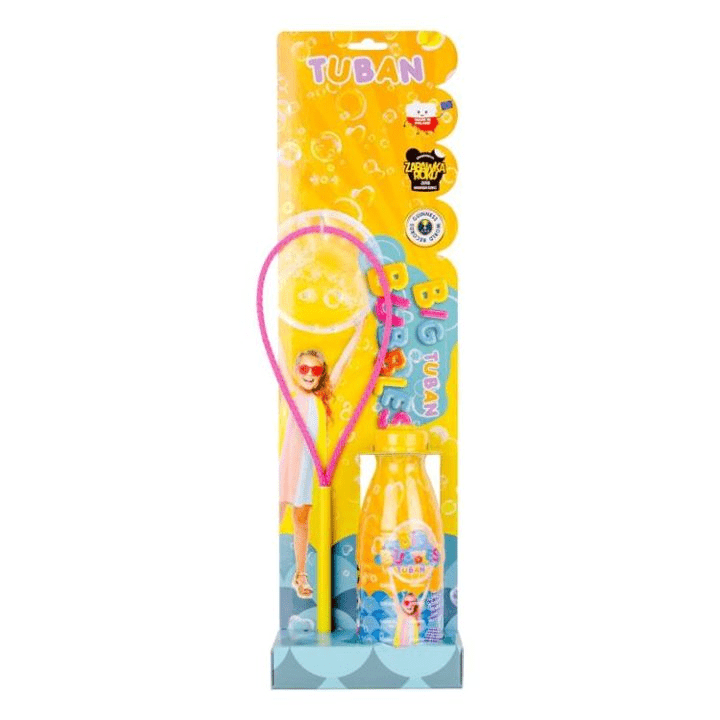 Set Baloane de sapun gigante - Inel + solutie 400 ml - Tuban - Publisol.ro
