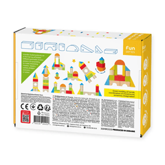 Set blocuri de constructie din lemn - Universal 14 piese - Igroteco - Publisol.ro