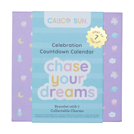 Set cadou bratara si charmuri - Calendar pentru sarbatorit evenimente Chase Your Dream - Ooly