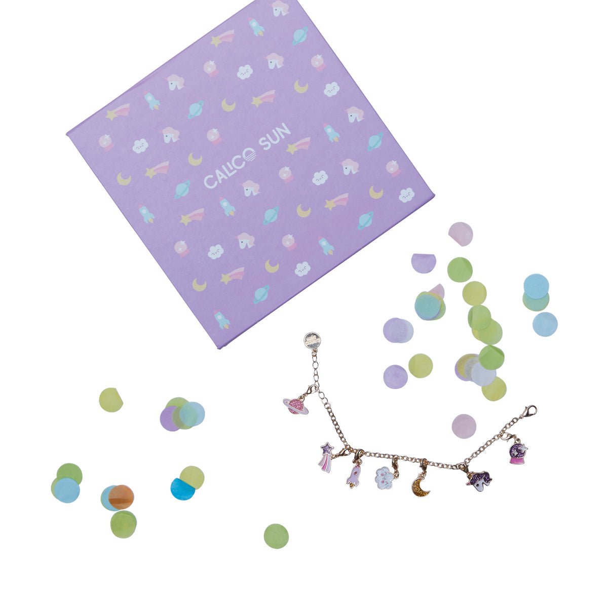 Set cadou bratara si charmuri - Calendar pentru sarbatorit evenimente Chase Your Dream - Ooly - Publisol.ro