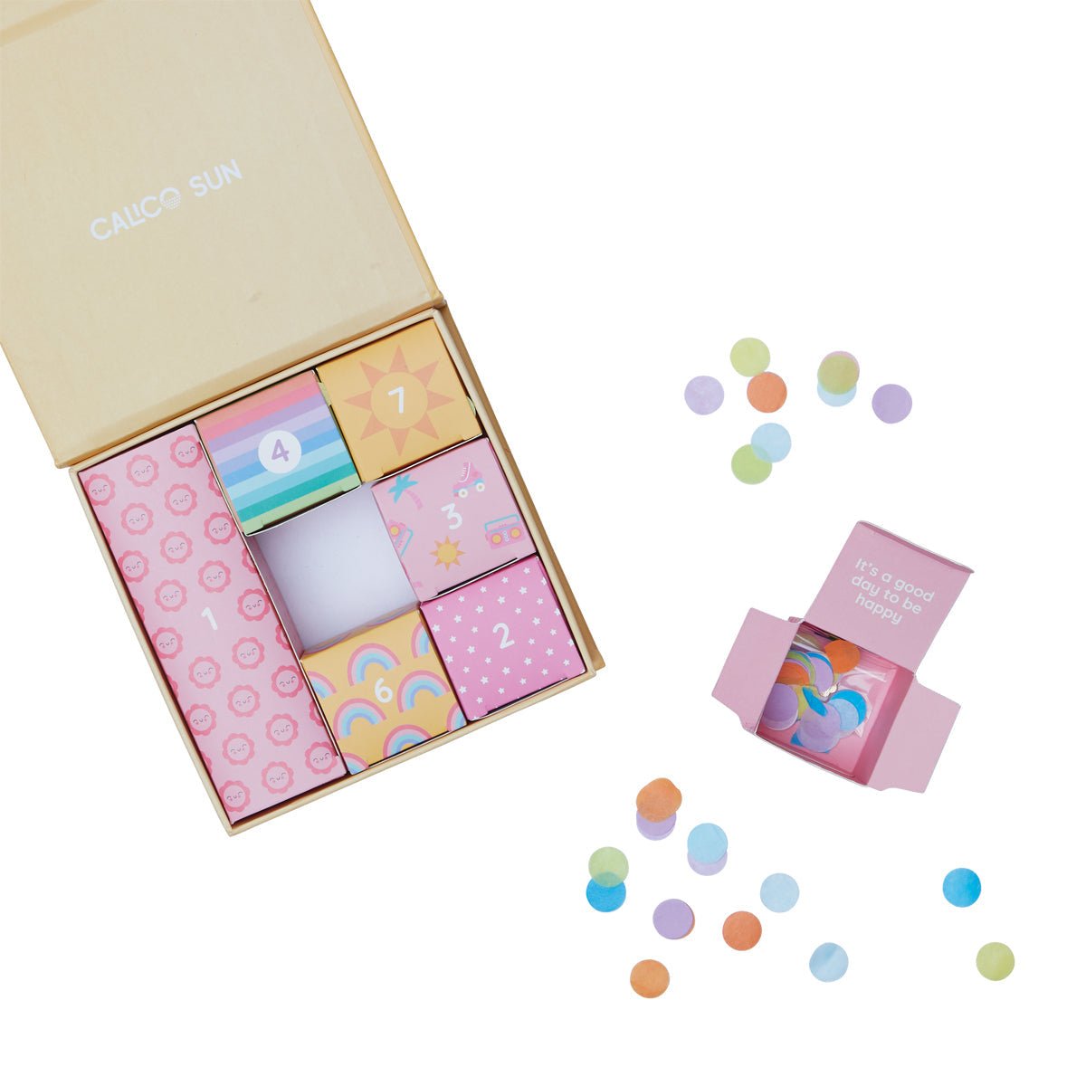 Set cadou bratara si charmuri - Calendar pentru sarbatorit evenimente - Good Vibes Only - Ooly - Publisol.ro