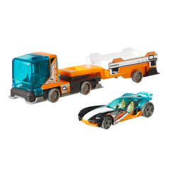 Set camion si masina sport Hot Wheels district transport - Publisol.ro