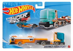 Set camion si masina sport Hot Wheels district transport - Publisol.ro