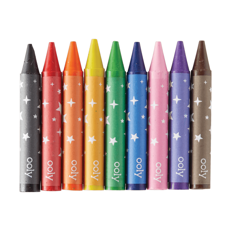 Set carte de colorat si creioane colorate - portabil, Animale prietenoase - Ooly - Publisol.ro