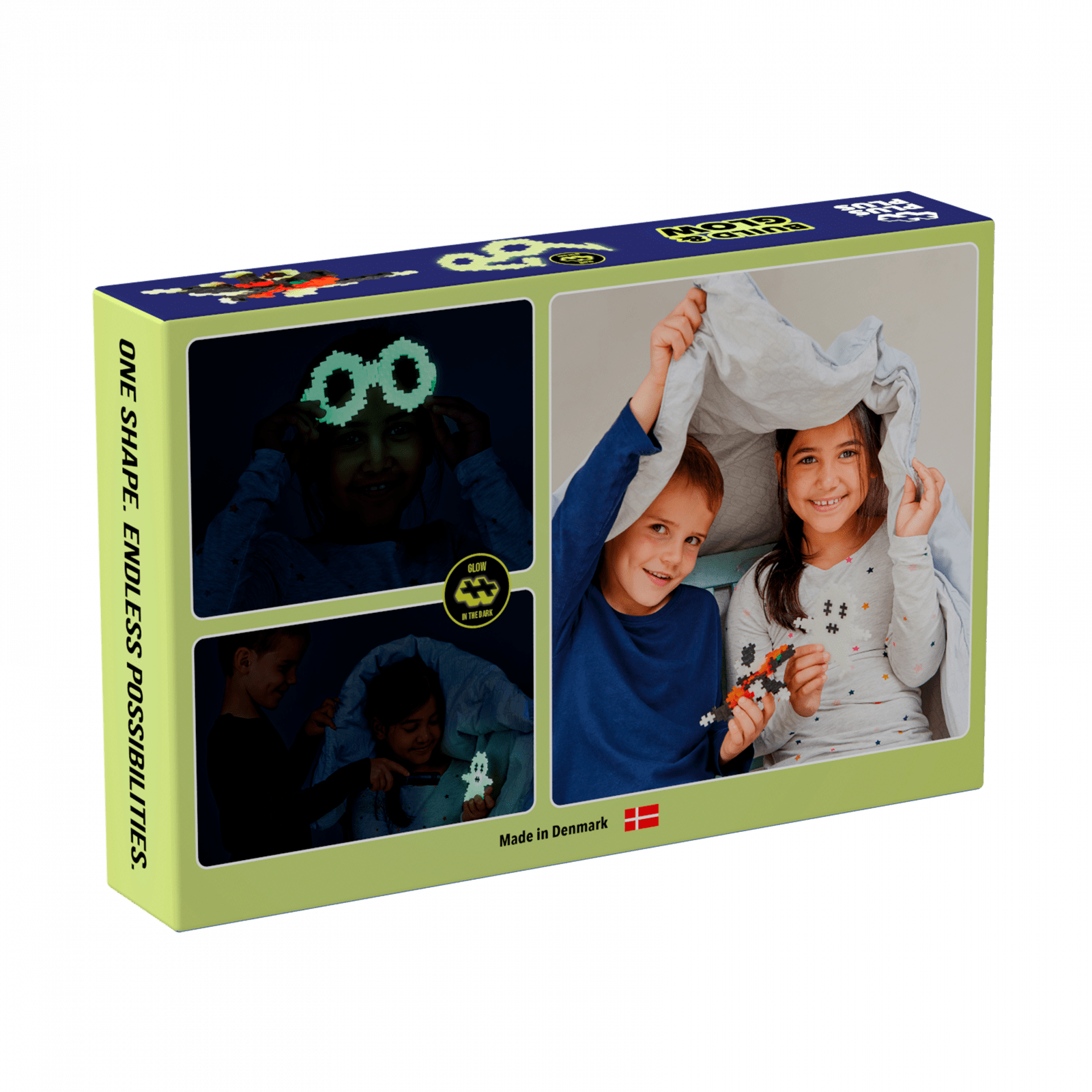 Set constructie Plus - Plus, 360 piese, Construieste si Straluceste, culori fluorescente - Plus Plus - Publisol.ro