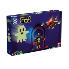Set constructie Plus - Plus, 360 piese, Construieste si Straluceste, culori fluorescente - Plus Plus - Publisol.ro