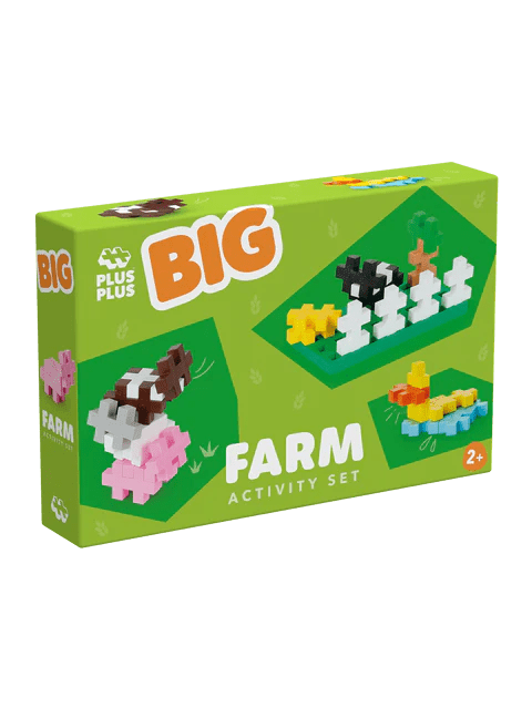 Set constructie Plus - Plus, 40 piese mari, Ferma - Plus Plus - Publisol.ro