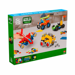 Set constructie Plus - Plus, 500 piese, Invata sa construiesti vehicule - Plus Plus - Publisol.ro