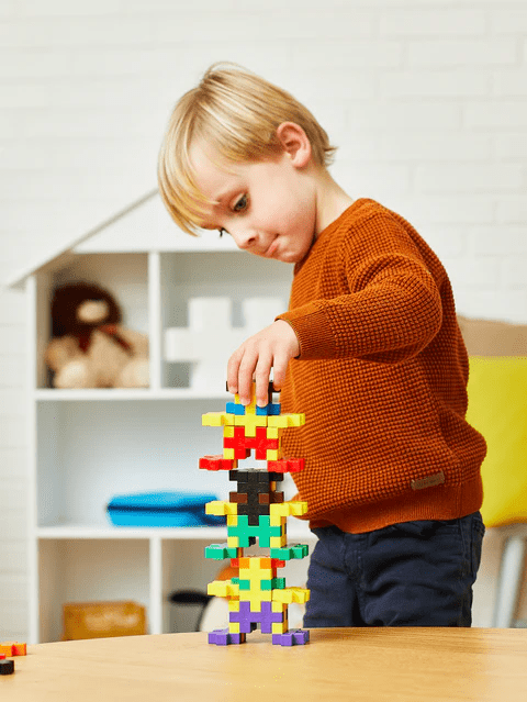 Set constructie Plus - Plus, 60 piese mari, Invata sa construiesti - Plus Plus - Publisol.ro