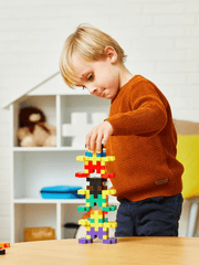 Set constructie Plus - Plus, 60 piese mari, Invata sa construiesti - Plus Plus - Publisol.ro