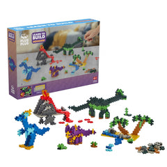 Set constructie Plus - Plus, 600 piese, Invata sa construiesti dinozauri - Plus Plus - Publisol.ro