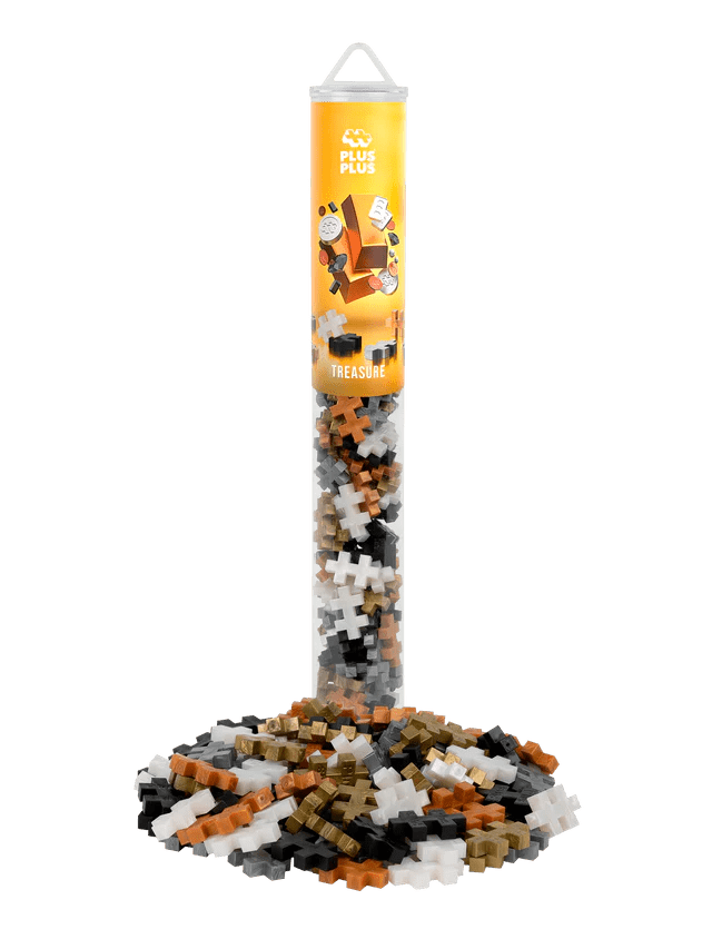 Set constructie Plus - Plus, tub 100 piese, Comori - Plus Plus - Publisol.ro