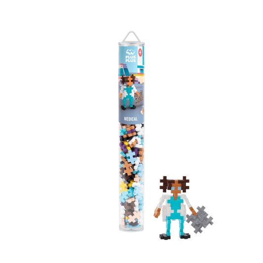 Set constructie Plus - Plus, tub 100 piese, Doctor - Plus Plus - Publisol.ro