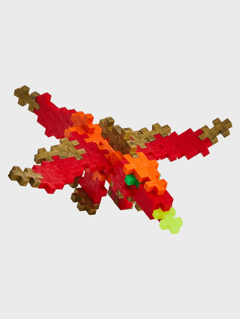 Set constructie Plus - Plus, tub 100 piese, Dragon - Plus Plus - Publisol.ro