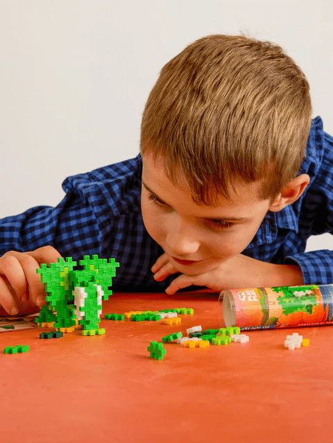 Set constructie Plus - Plus, tub 100 piese, Elefant - Plus Plus - Publisol.ro