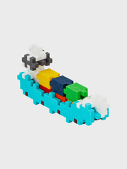 Set constructie Plus - Plus, tub 100 piese, Nava - container - Plus Plus - Publisol.ro