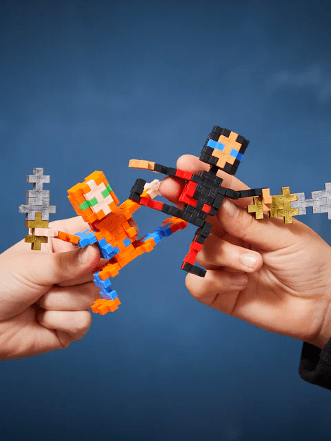 Set constructie Plus - Plus, tub 100 piese, Ninja - Plus Plus - Publisol.ro