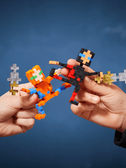 Set constructie Plus - Plus, tub 100 piese, Ninja - Plus Plus - Publisol.ro