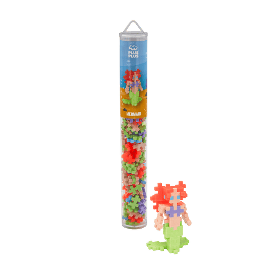 Set constructie Plus - Plus, tub 100 piese, Sirena - Plus Plus - Publisol.ro