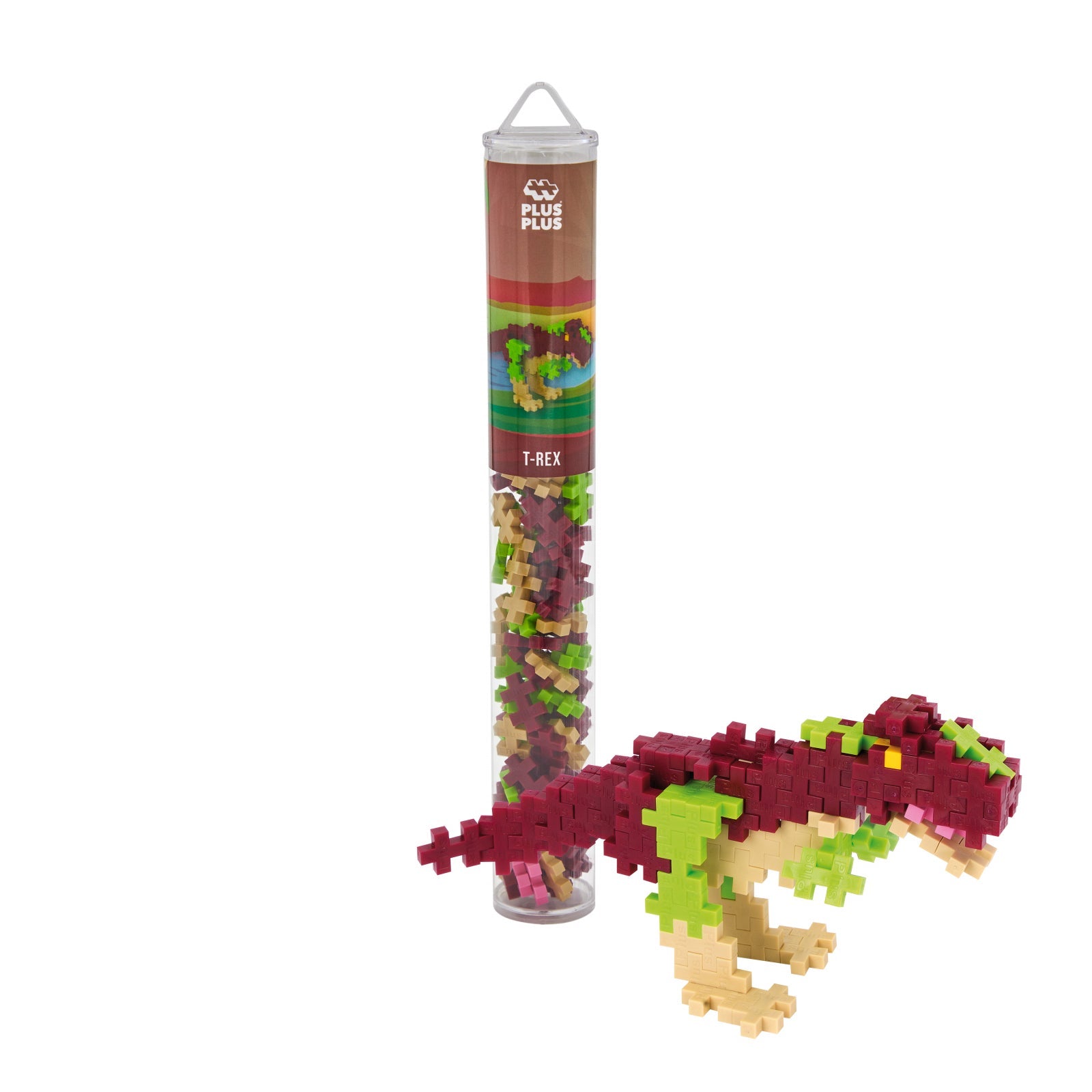 Set constructie Plus - Plus, tub 100 piese, T - Rex - Plus Plus - Publisol.ro