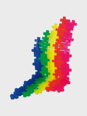 Set constructie Plus - Plus, tub 100 piese, Unicorn - Plus Plus - Publisol.ro