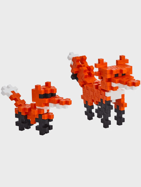 Set constructie Plus - Plus, tub 100 piese, Vulpe - Plus Plus - Publisol.ro