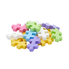 Set constructie Plus - Plus, tub 15 piese mari, culori pastelate - Plus Plus - Publisol.ro