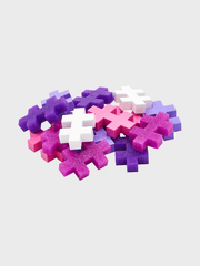 Set constructie Plus - Plus, tub 15 piese mari, Glitter Mix, culori stralucitoare - Plus Plus - Publisol.ro