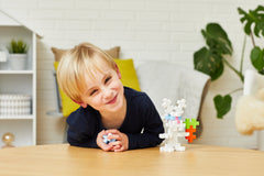 Set constructie Plus - Plus, tub 15 piese mari, Iepure - Plus Plus - Publisol.ro