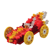 Set constructie Plus - Plus, tub 200 piese, Masini colorate - Foc - Plus Plus - Publisol.ro