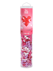 Set constructie Plus - Plus, tub 240 piese, I Love You Mix, culorile iubirii - Plus Plus - Publisol.ro