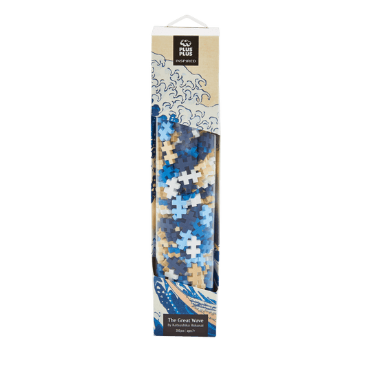 Set constructie Plus - Plus, tub creare tablou, Inspirat de Hokusai - Plus Plus - Publisol.ro