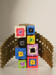 Set constructie Plus - Plus, tub creare tablou, Inspirat de Klimt - Plus Plus - Publisol.ro