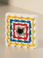 Set constructie Plus - Plus, tub creare tablou, Inspirat de Mondrian - Plus Plus - Publisol.ro